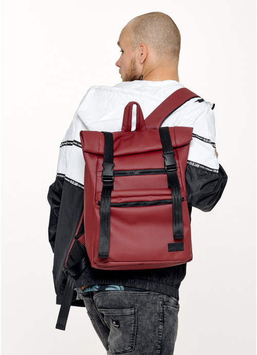 

Мужской рюкзак ролл Sambag унисекс RollTop LTT бордо