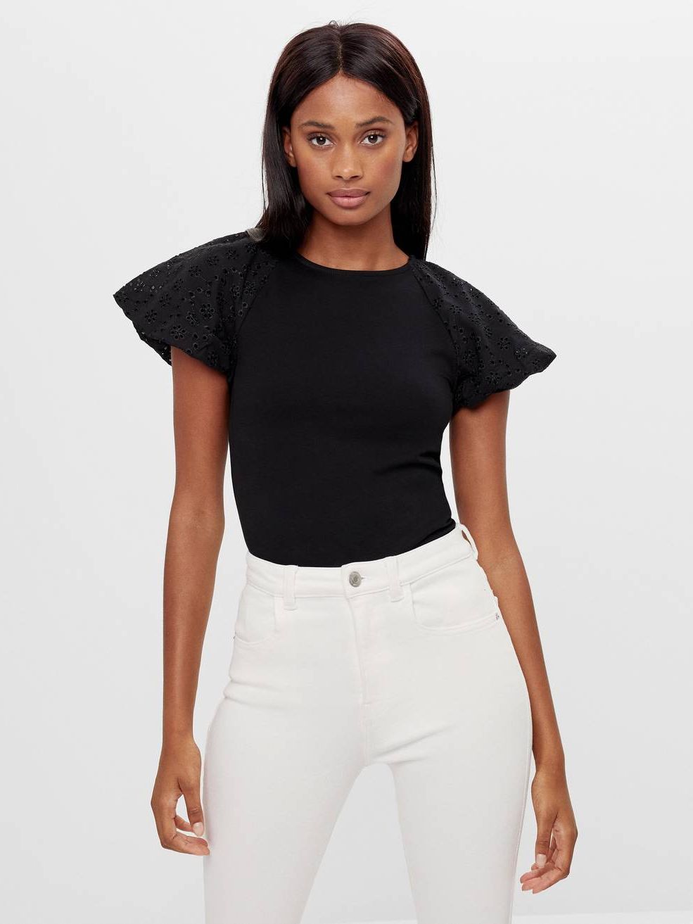 

Футболка Bershka 1993/777/800  Черная, Футболка Bershka 1993/777/800 XS Черная