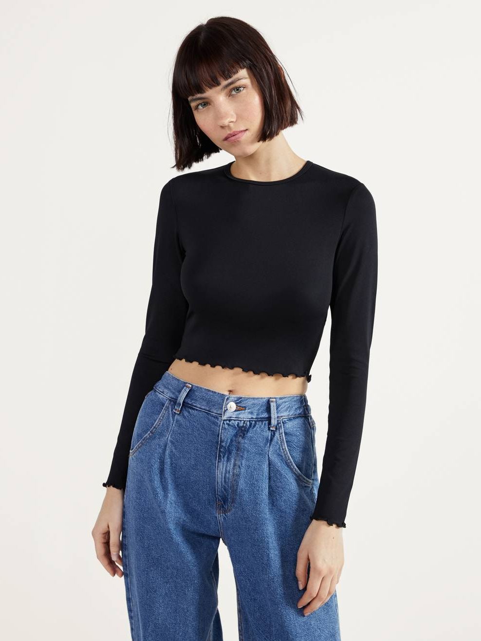 

Топ Bershka 2195/813/800  Черный, Топ Bershka 2195/813/800 S Черный