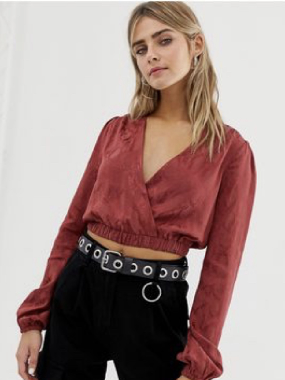 

Блузка Bershka 2383/966/670 S Терракотовая