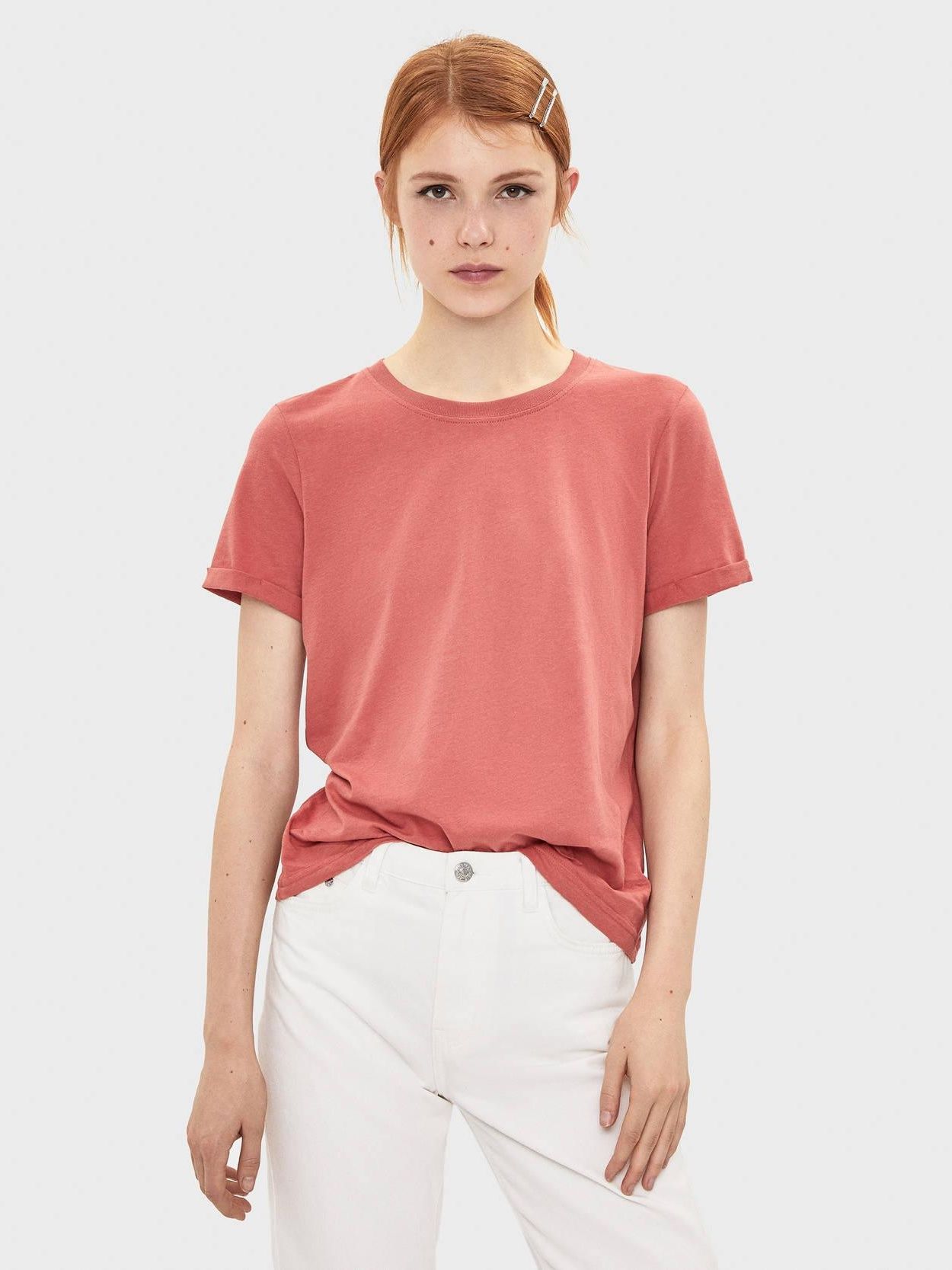 

Футболка Bershka 2428/443/705  Терракотовая, Футболка Bershka 2428/443/705 L Терракотовая