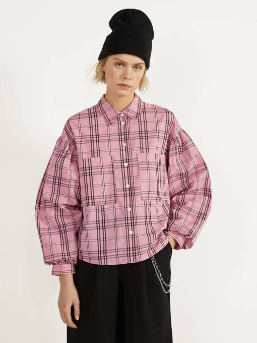 

Рубашка Bershka 0691/880/902  Розовая, Рубашка Bershka 0691/880/902 XS Розовая