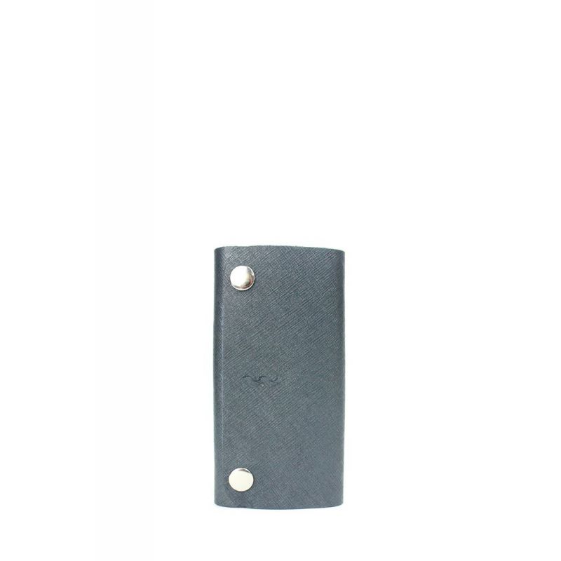 

Кожаная ключница Key Keeper синяя сафьян