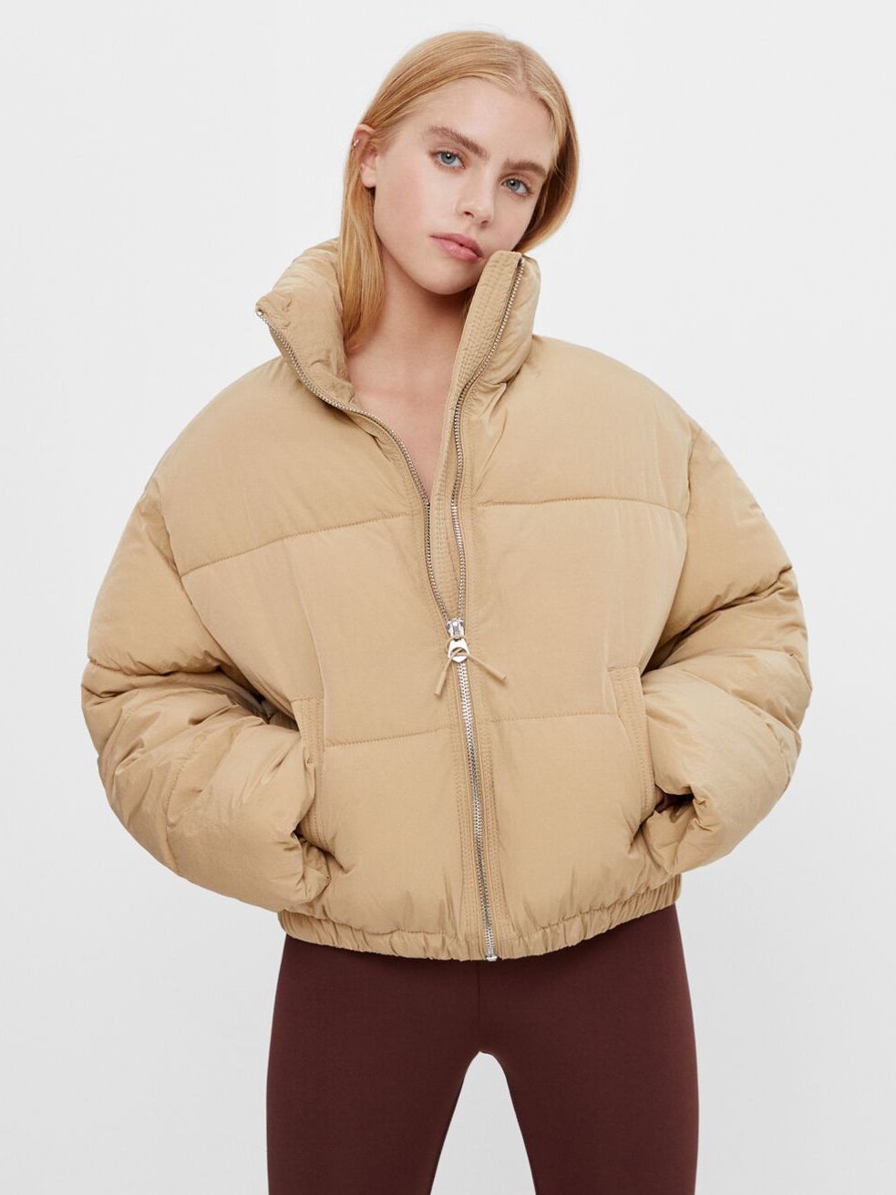 

Куртка Bershka 6279/551/742 S Бежевая
