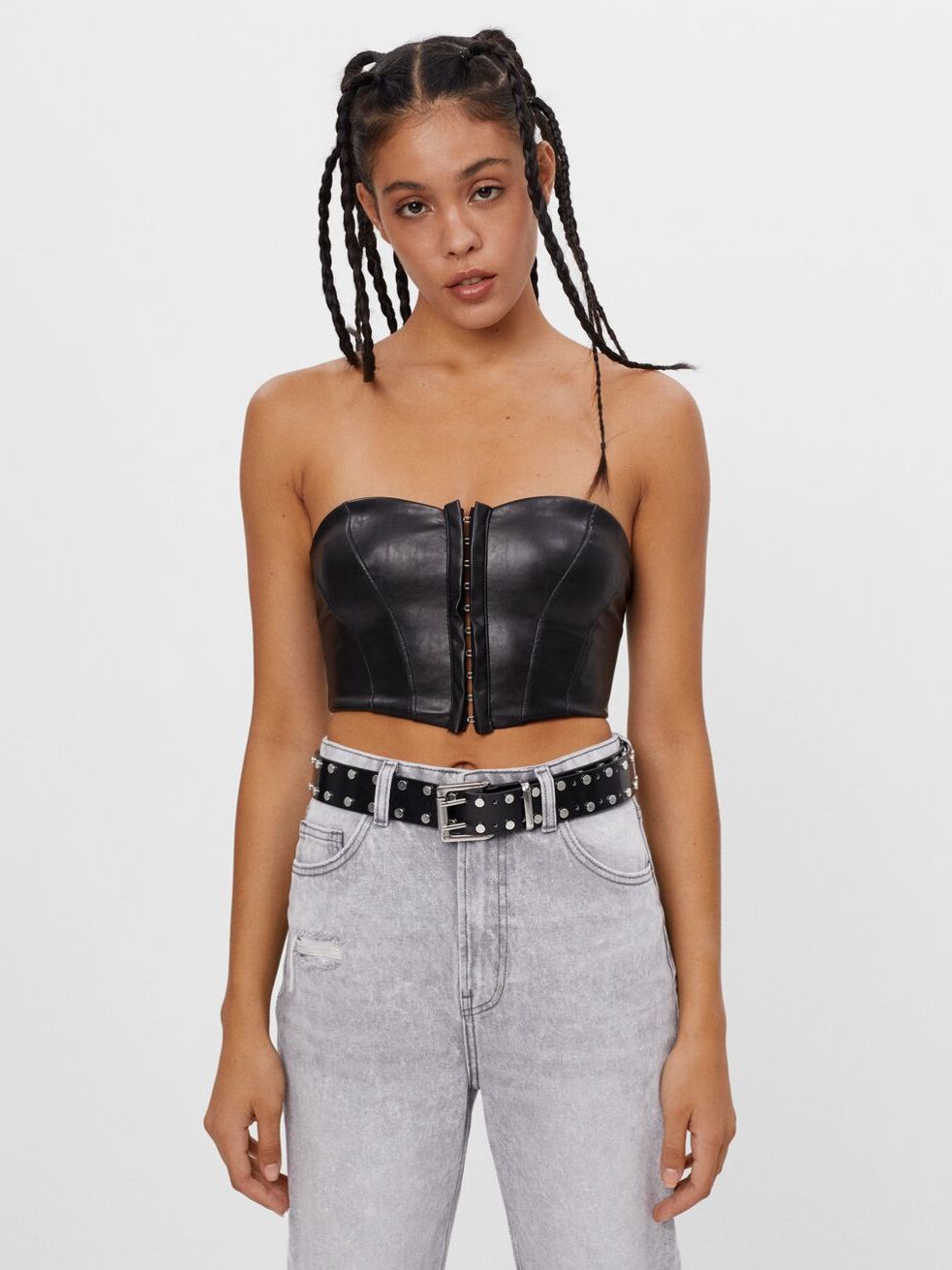 

Топ Bershka 8595/187/800 XS Черный