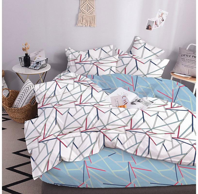 

Комплект постельного белья "ТЕП" євростандарт 319 Geometric Blue, 70x70