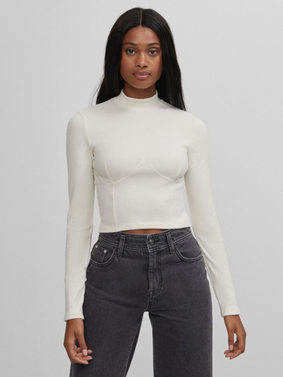 

Джемпер Bershka 6841/187/251 M Молочный