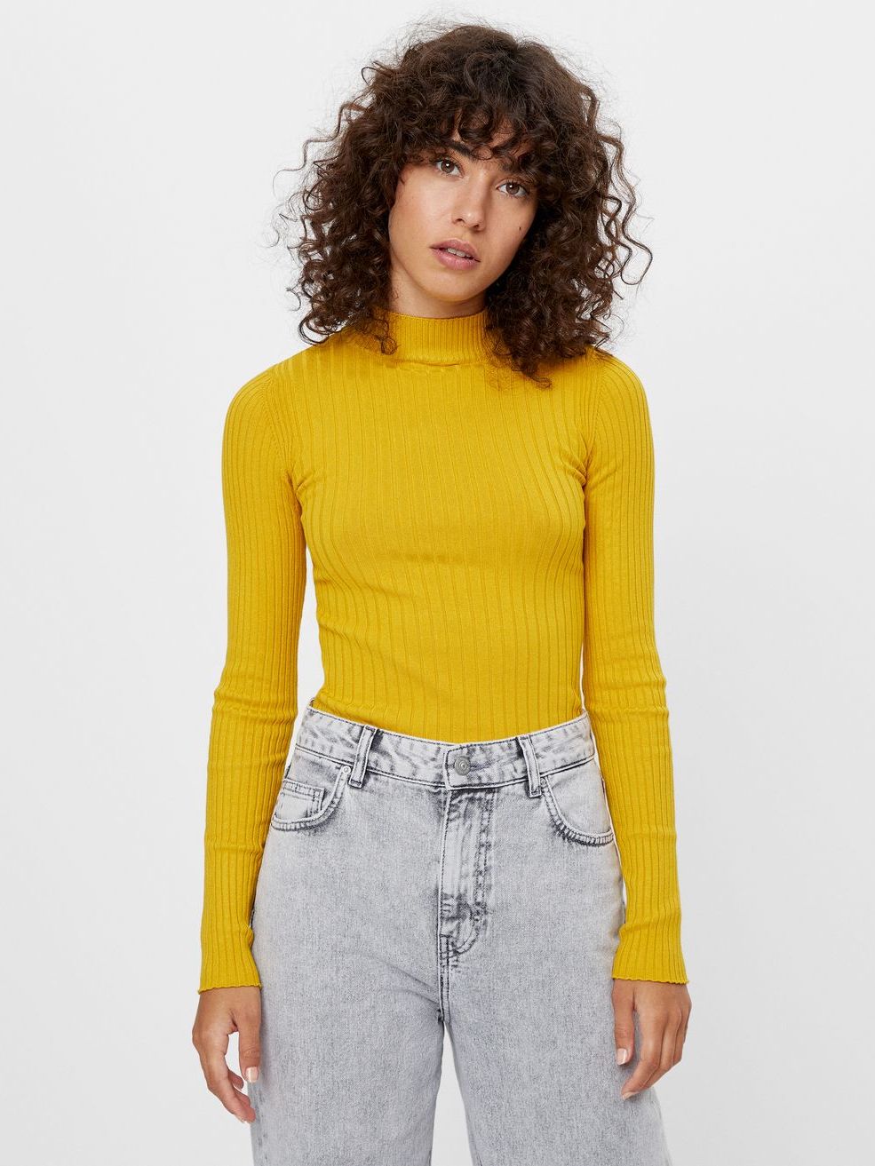 

Гольф Bershka 6908/645/305 XS Горчичный