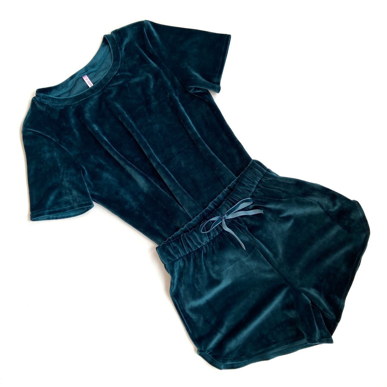 

Пижама футболка с шортами велюр Shuna Comfort​​​​​​​ Изумрудный S/M/L