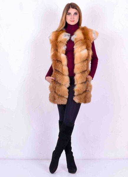 

Жилетка BG-Furs из лисы 80 см  Золотистая (Р-Ж10-29-7/3, Жилетка BG-Furs из лисы 80 см 48 Золотистая (Р-Ж10-29-7/3-48)