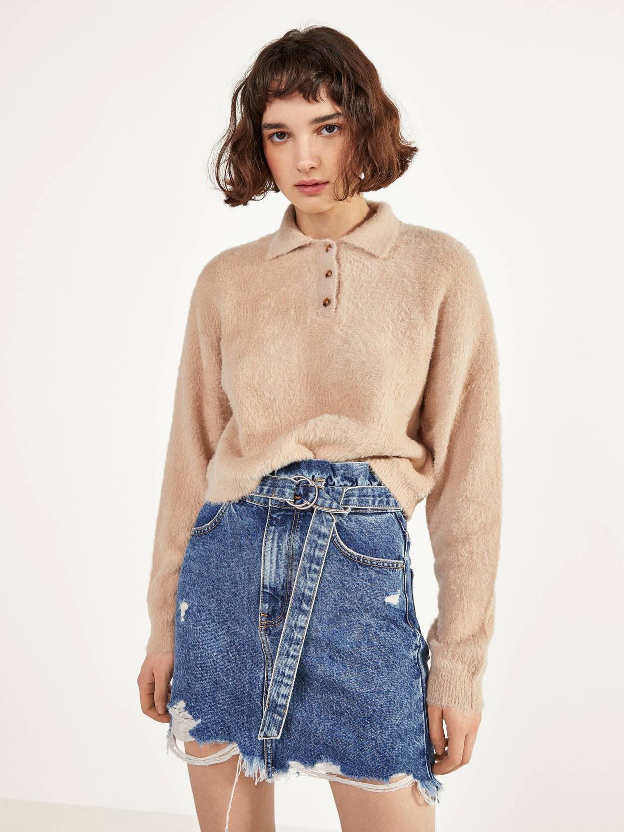 

Джемпер Bershka 1783/512/742 M Капучино