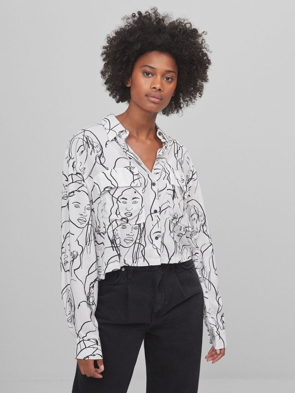 

Блузка Bershka 5917/966/060 M Белая