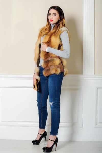 

Жилет BG-Furs короткий с меха лисы с кожаным корсетом  Золотистый (Р-Ж10-24, Жилет BG-Furs короткий с меха лисы с кожаным корсетом 46 Золотистый (Р-Ж10-24-46)