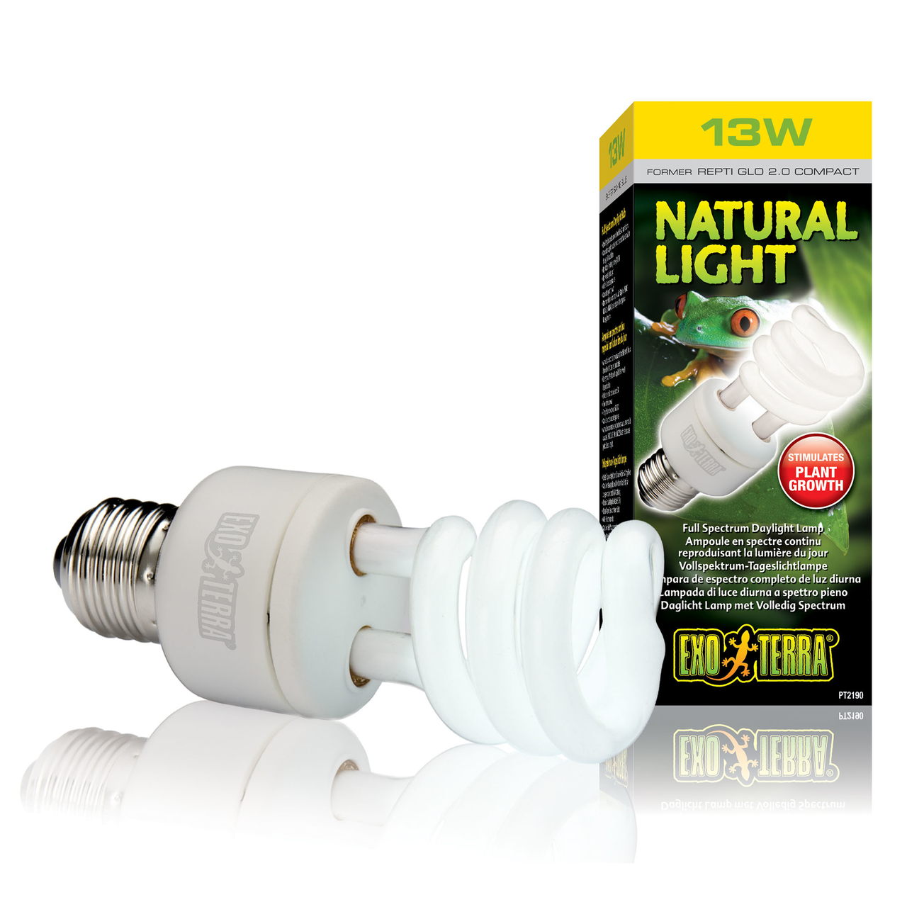 

Компактная люминесцентная лампа Exo Terra «Natural Light» для облучения лучами УФ-В спектра 13 W, E27 (для