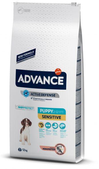 

Сухой корм для собак Advance Dog Puppy Sensitive 12 кг. для щенков всех пород с чувствительным пищеварением