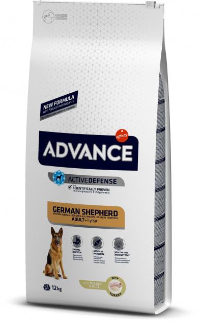 

Сухой корм для собак Advance Dog German Shepherd 12 кг. для немецких овчарок с мясом индейки и рисом