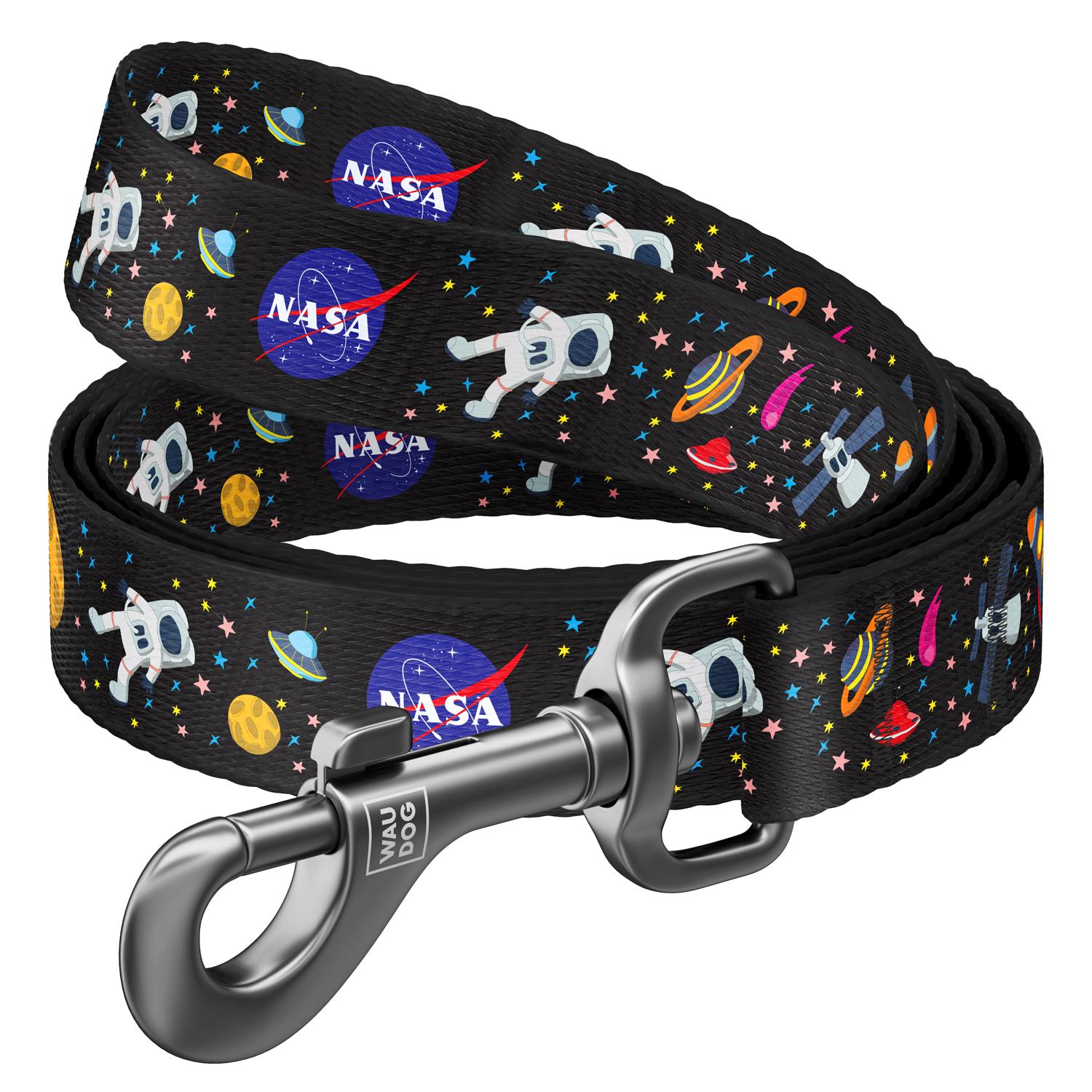 

Поводок для собак нейлоновый WAUDOG Nylon, рисунок "NASA", M, Ш 20 мм, Дл 122 см