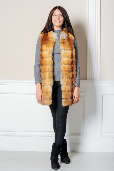 

Жилетка BG-Furs из рыжей лисы  Золотистая (Р-Ж10-27, Жилетка BG-Furs из рыжей лисы 44 Золотистая (Р-Ж10-27-44)