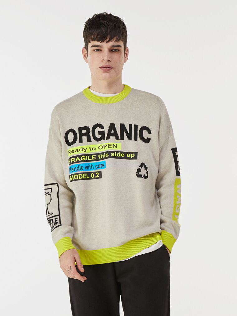 

Джемпер Bershka 1823/512/251 M Серый