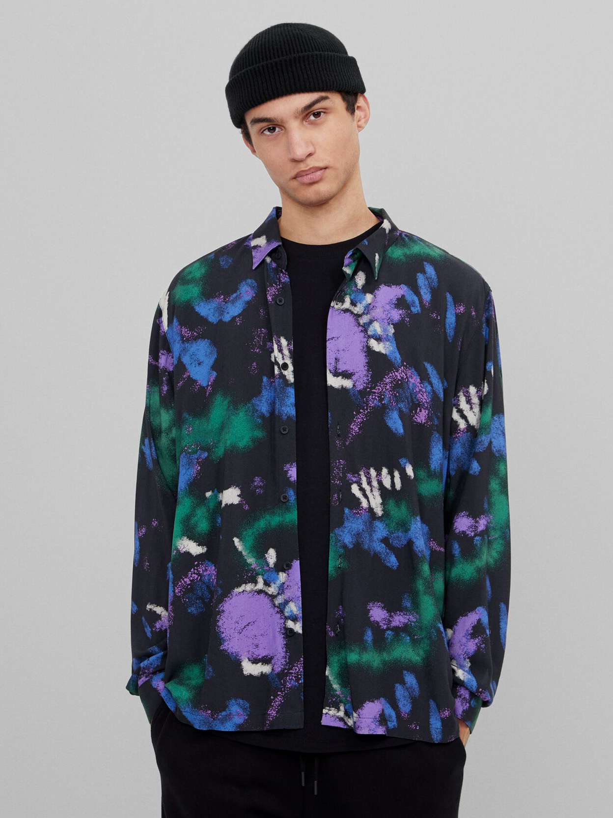 

Рубашка Bershka 6010/557/800 M Черная