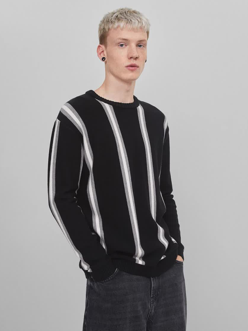 

Джемпер Bershka 7164/596/800 M Черный с белым