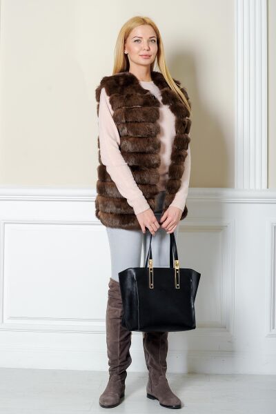 

Жилетка BG-Furs из меха кролика  Какао (Р-Ж15Кр-65-Соболь, Жилетка BG-Furs из меха кролика 40 Какао (Р-Ж15Кр-65-Соболь)
