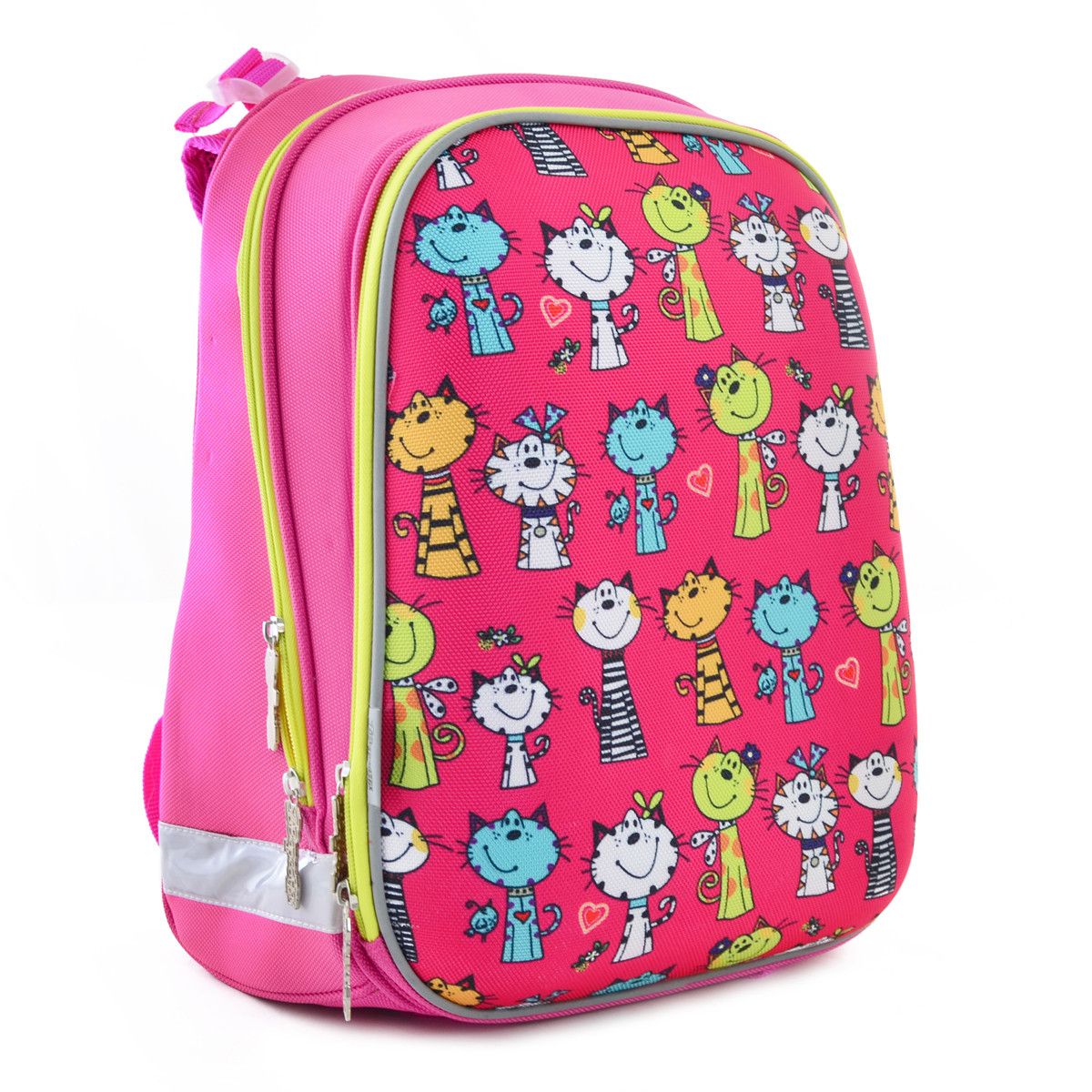 

Рюкзак школьный каркасный 1 Вересня H-12 "Kotomaniya rose" 17 л 38x30x15 см Розовый