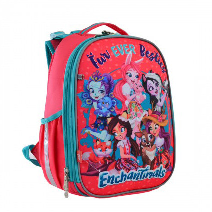 

Рюкзак школьный каркасный для девочек YES H-25 "Enchantimals" 15 л 35х27х16 см Розовый