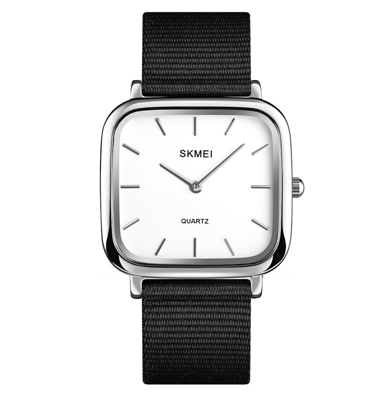 

Женские часы Skmei 1555 black nylon черный нейлон