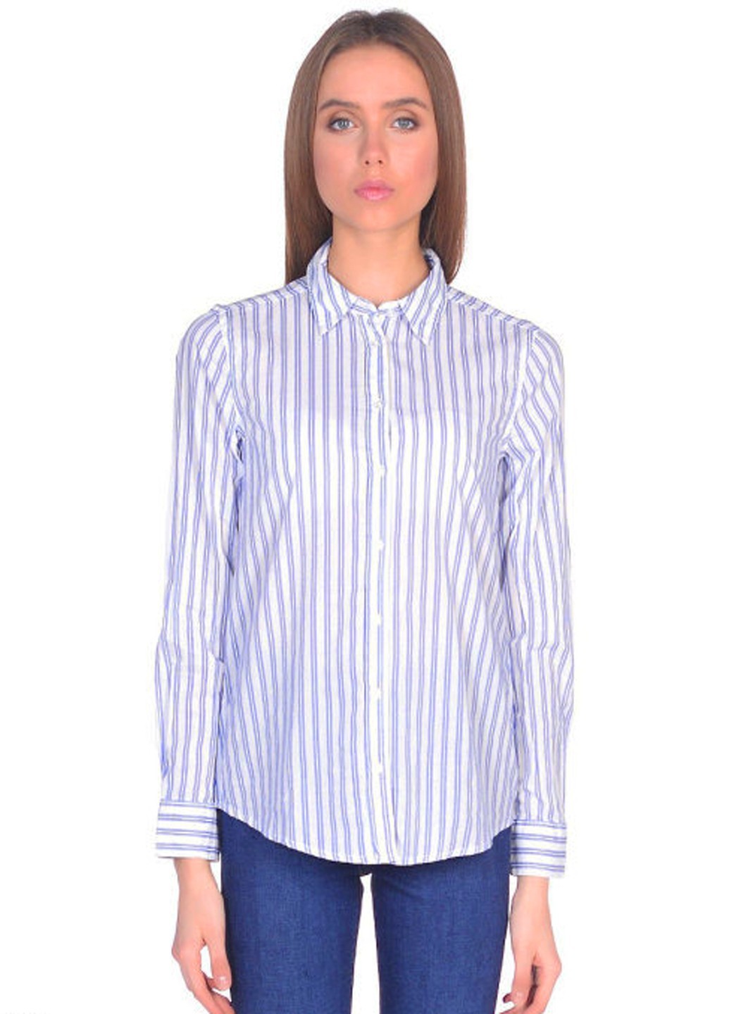 

Блуза United Colors of Benetton BEN31020 L бело-синий