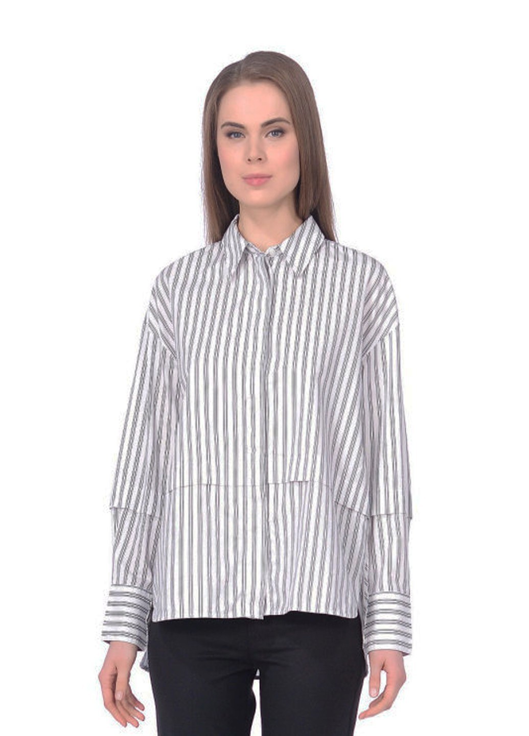 

Блуза United Colors of Benetton BEN31028 М белый с черным