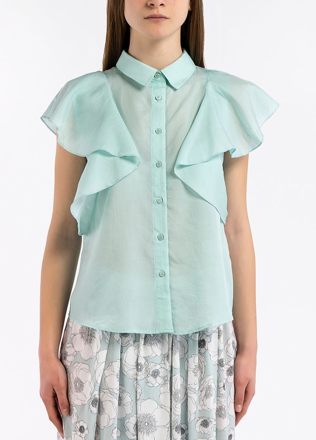 

Блуза United Colors of Benetton BEN32029 S бирюзовый