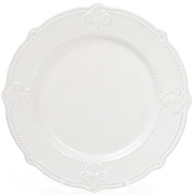 

Набор 6 обеденных тарелок Leeds Королевская Лилия Ø26.1см, белые