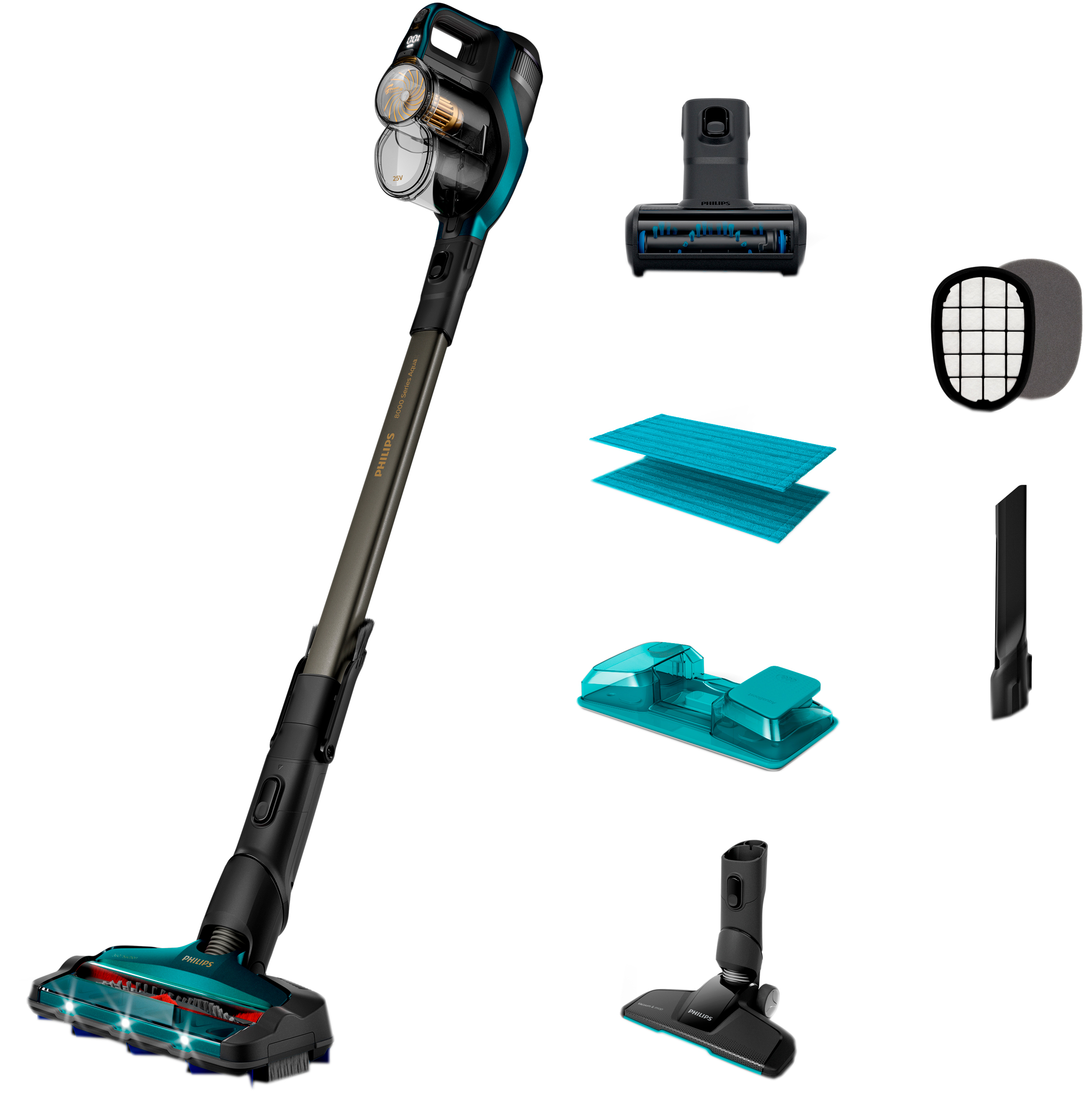 

Аккумуляторный пылесос Philips Series 8000 Aqua XC8147/01