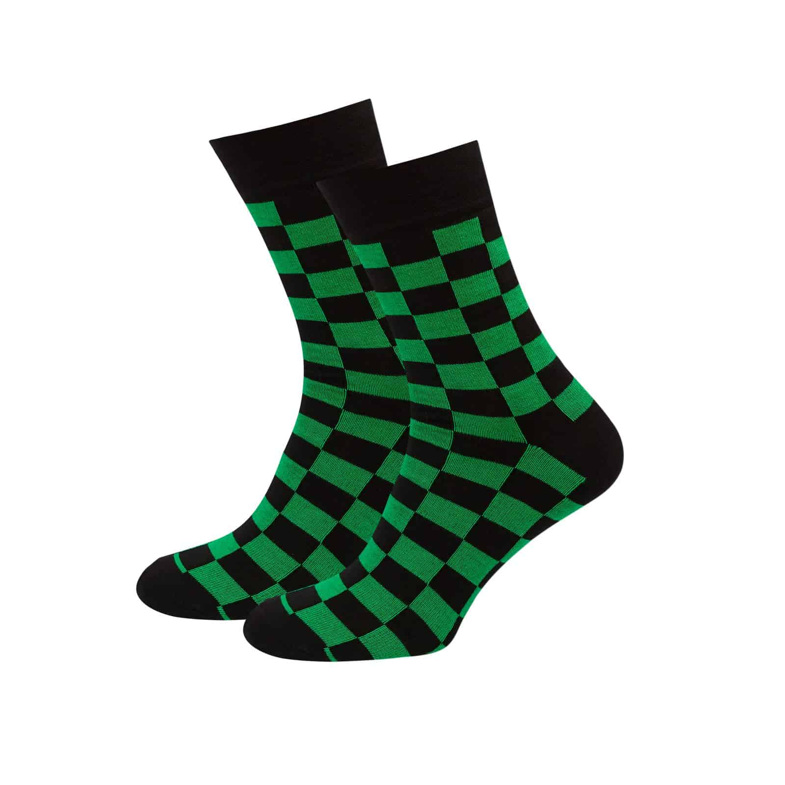 

Шкарпетки NS Socks Black-Green Cube Socks NS Teens Women Socks 44-46 Чорно-Зелені
