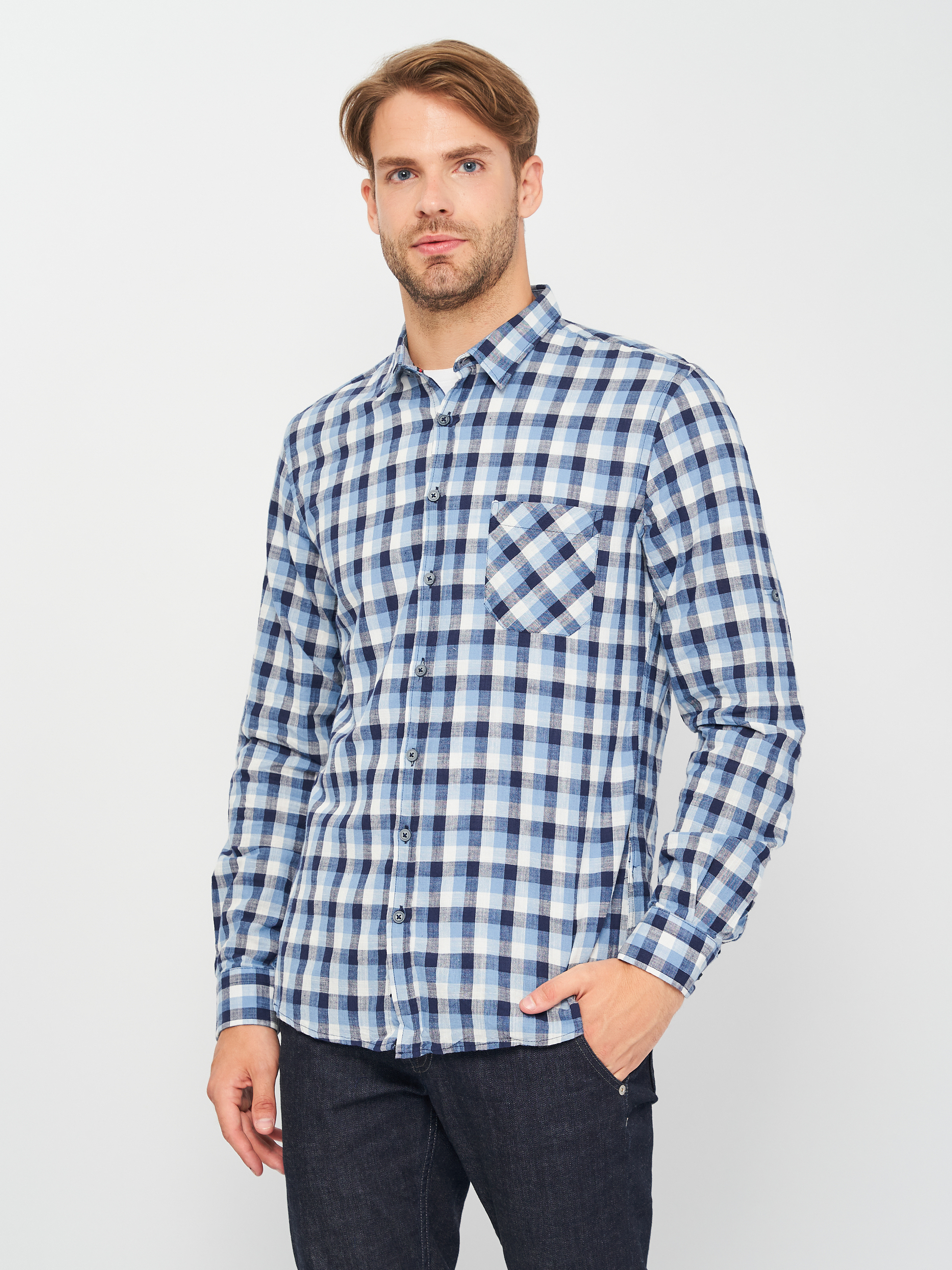 

Рубашка Koton 0YAM61425NW-03O S Blue Check