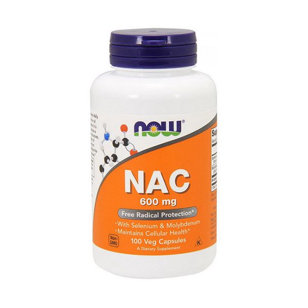 

N-ацетилцистеин Now Foods NAC 600 mg (100 капс) нау фудс