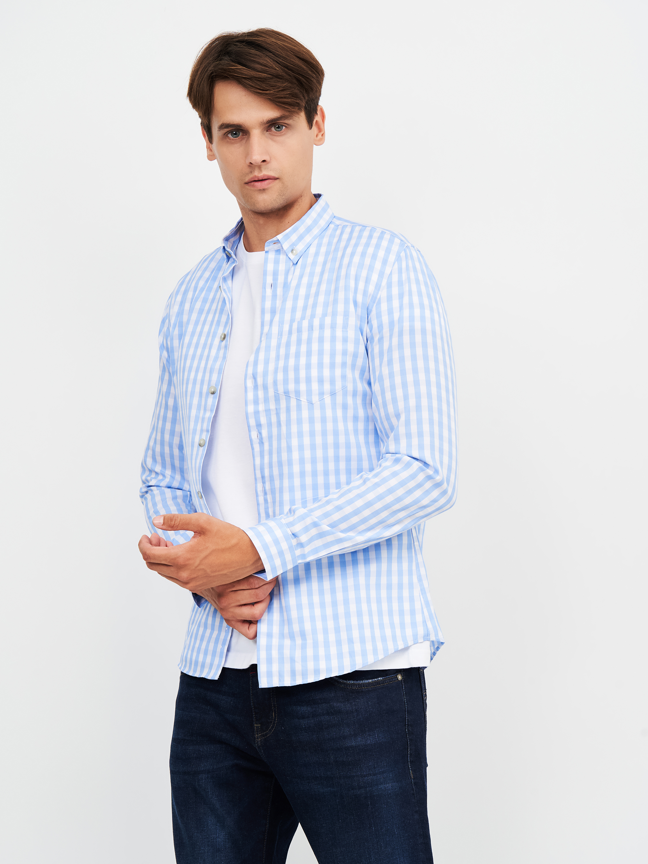 

Рубашка Koton 9YAM61721LW-78M S Blue Stripe