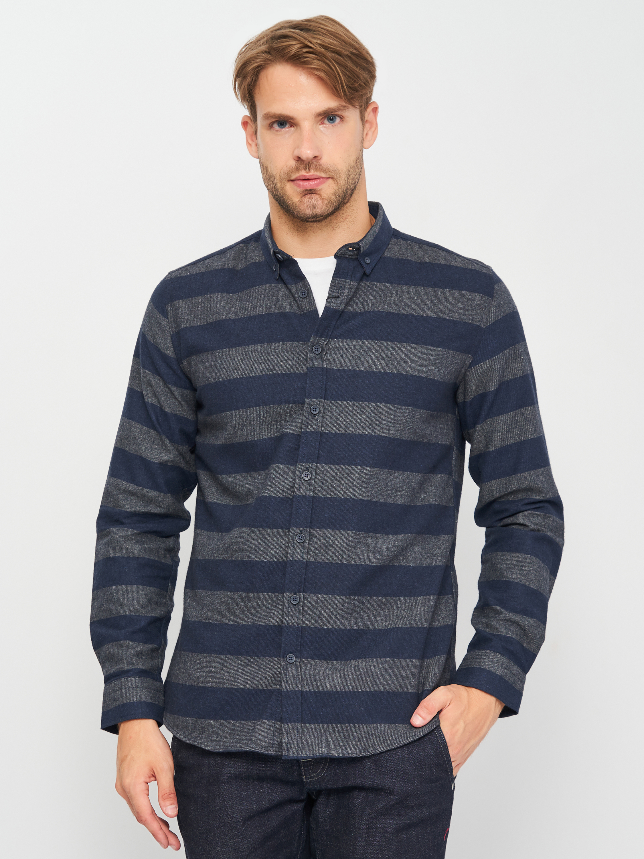 

Рубашка Koton 0KAM64906OW-01M S Marine Stripe
