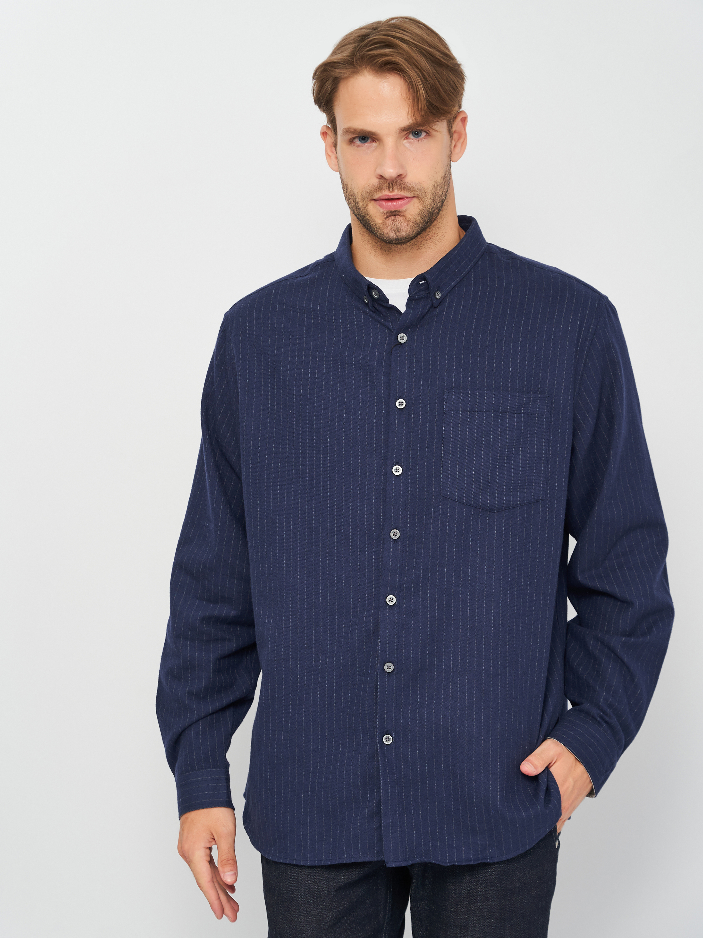 

Рубашка Koton 0KAM64001OW-06M 3XL Marine Stripe