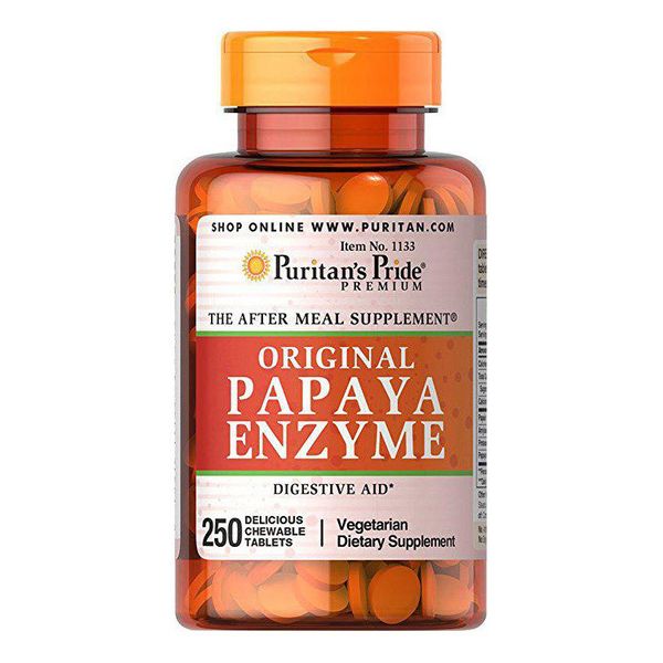 

Ферменты энзимы Puritan's Pride Papaya Enzyme Original 250 таблеток