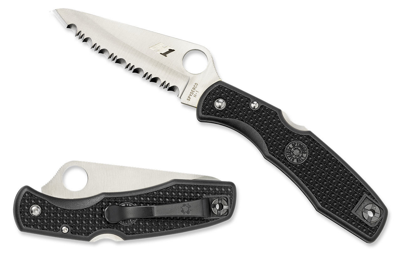 

Карманный нож Spyderco Pacific Salt, серрейтор (87.02.56)