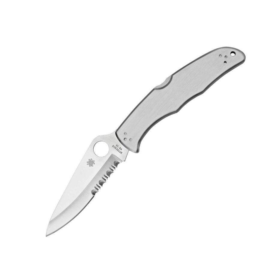 

Карманный нож Spyderco Endura 4 Steel Handle, полусеррейтор (87.03.10)