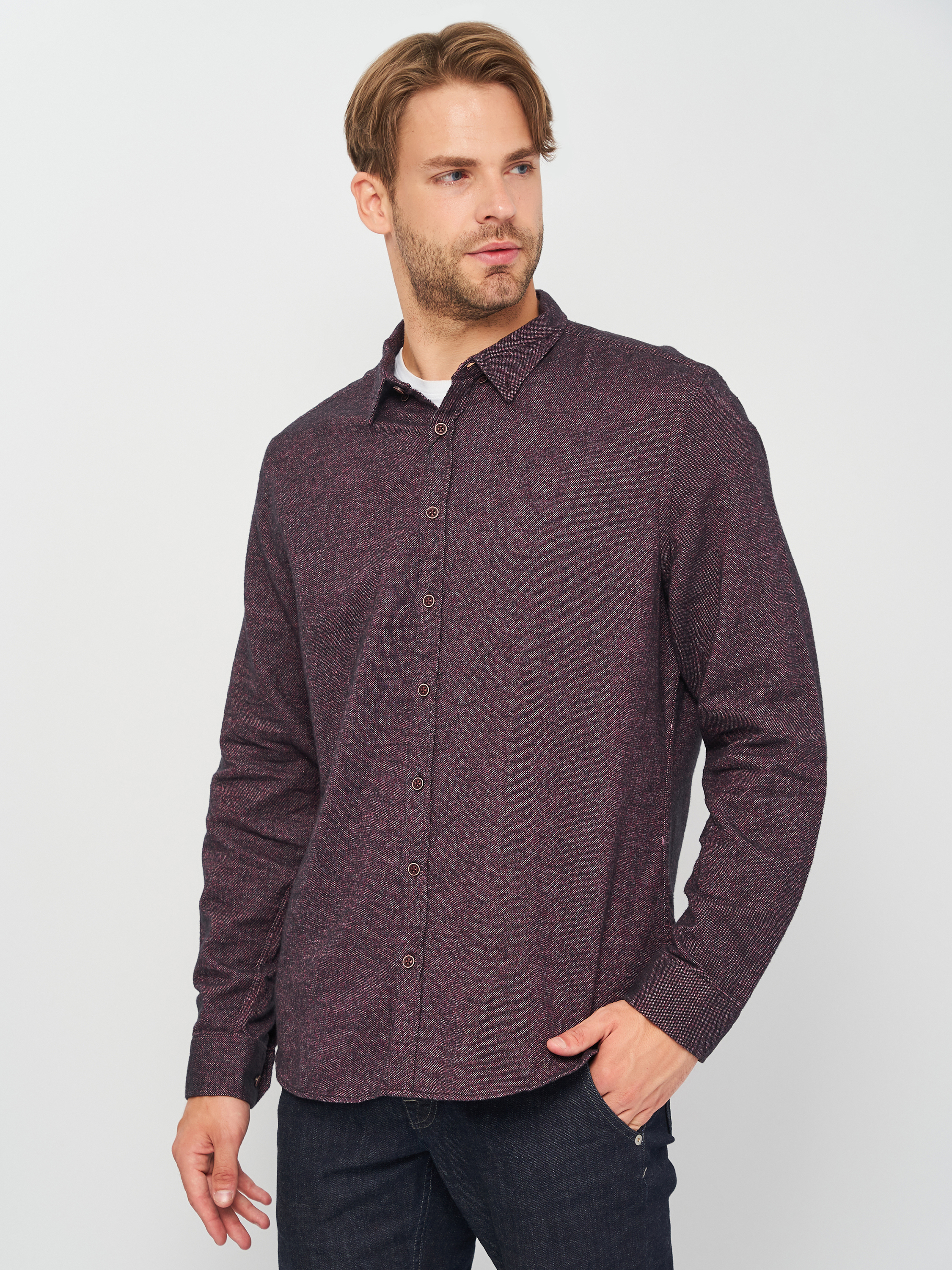 

Рубашка Koton 0KAM69021OW-04H XL Bordeux Design