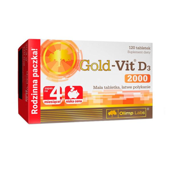 

Витамин Д3 Olimp Gold-Vit D3 2000 IU 120 таблеток