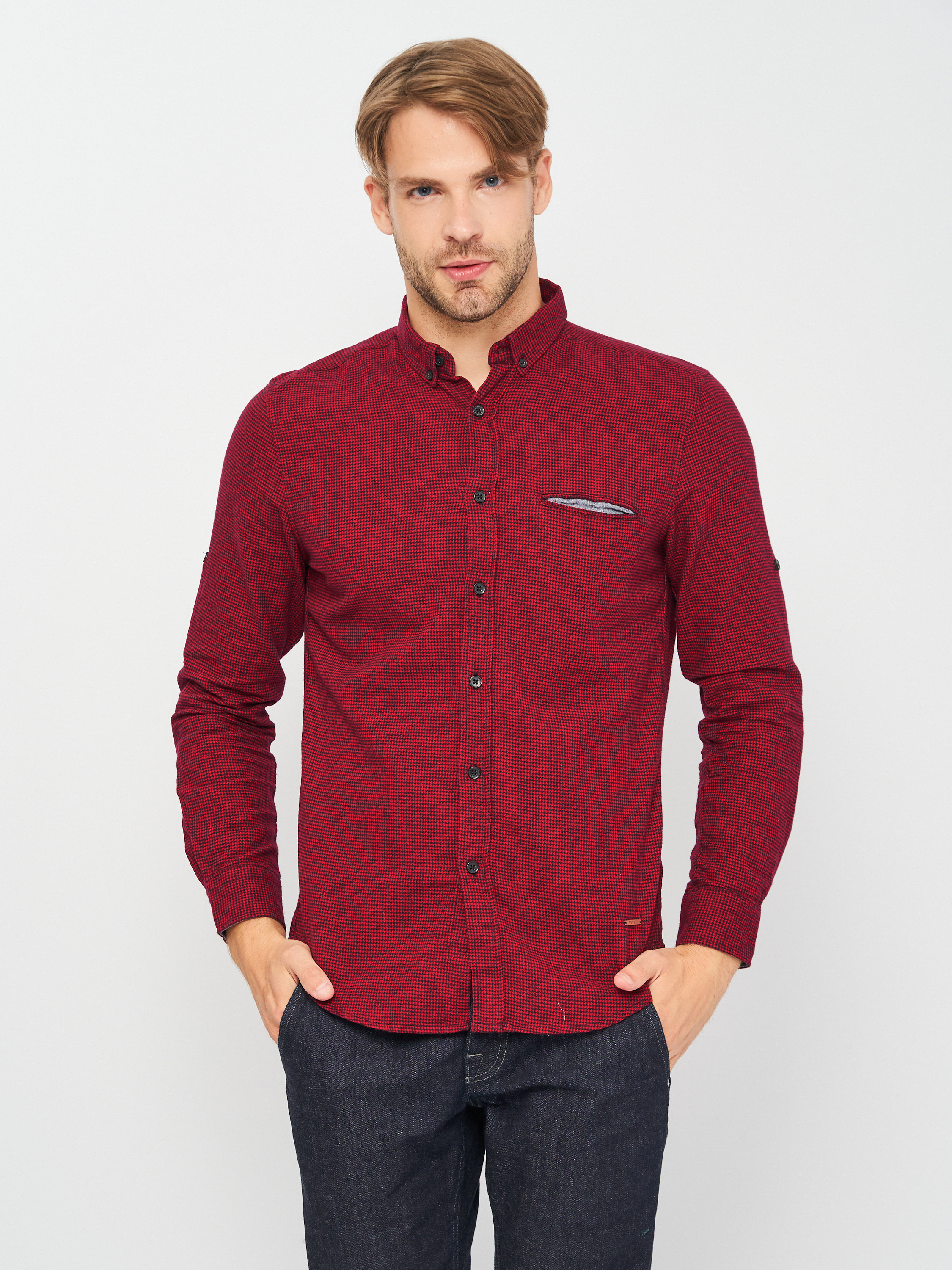 

Рубашка Koton 9KAM61070LW-39W M Bordeux Check