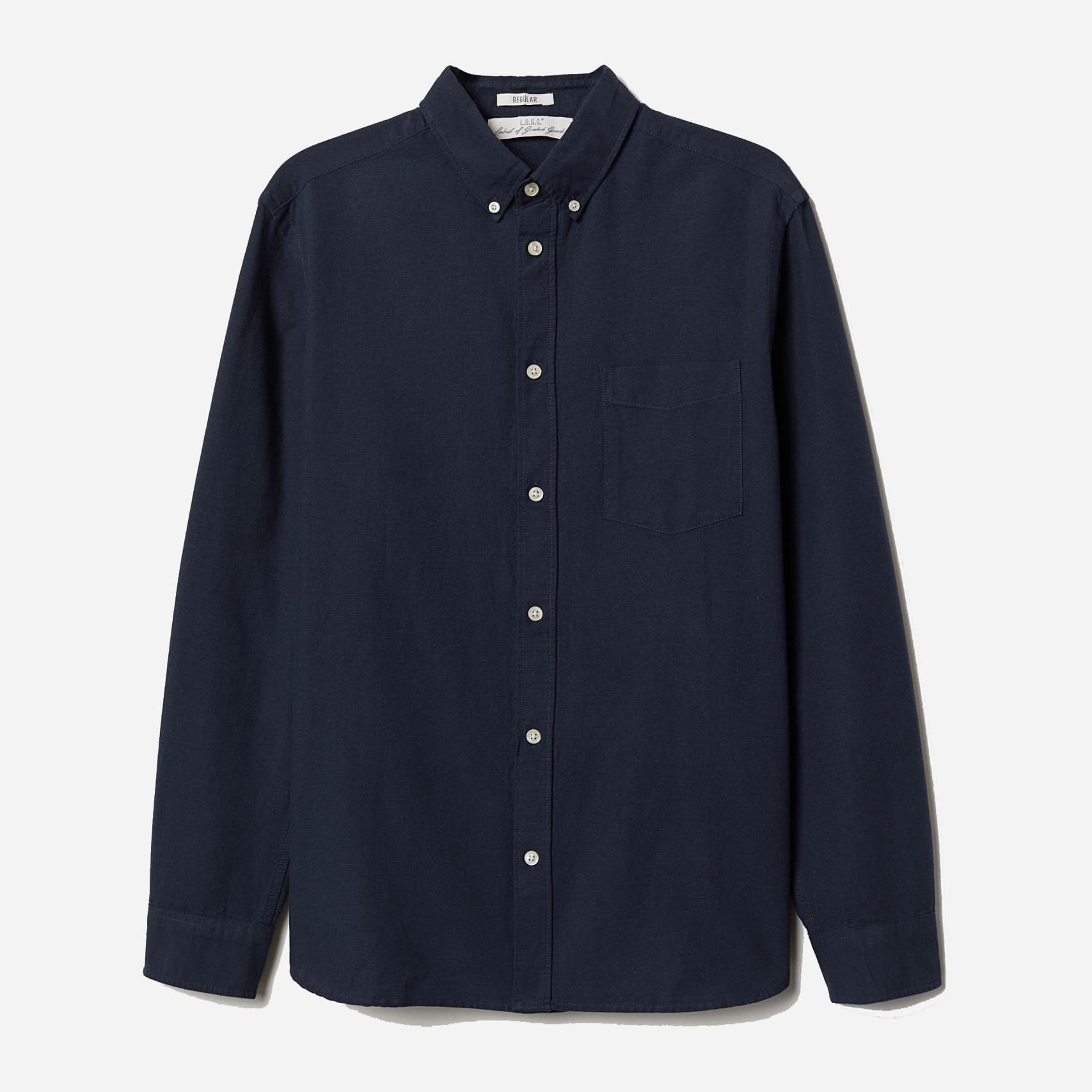 

Рубашка H&M 1507-6340132 S Темно-синяя