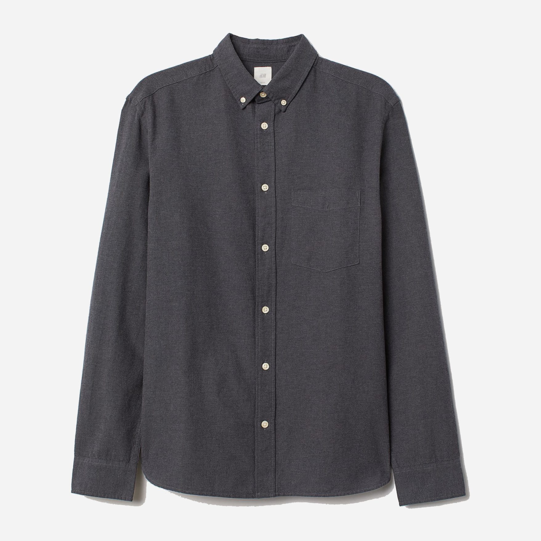 

Рубашка H&M 3103-6340130 M Темно-серая