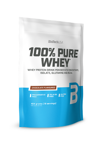 

Сывороточный протеин концентрат BioTech 100% Pure Whey (454 г) биотеч пур вей chocolate