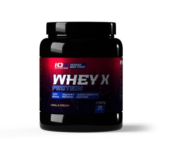 

Сывороточный протеин концентрат 10x Nutrition Whey X Protein 907 г vanilla cream